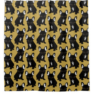 Brindle French Bulldog Shower Curtain