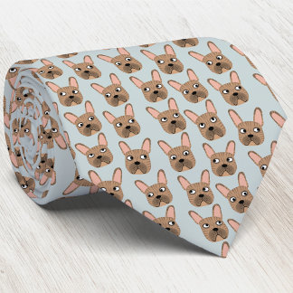 Brindle French Bulldog Tie