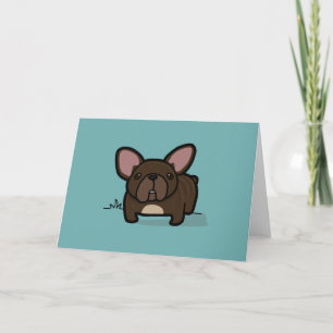 Brindle Frenchie Card
