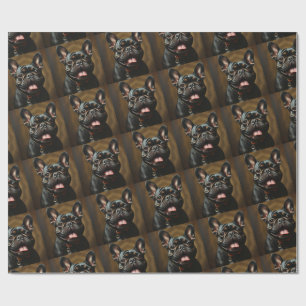 Brindle Frenchie French Bulldog Dog Pet Wrapping Paper