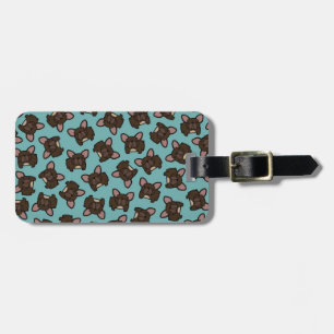 Brindle Frenchie Luggage Tag