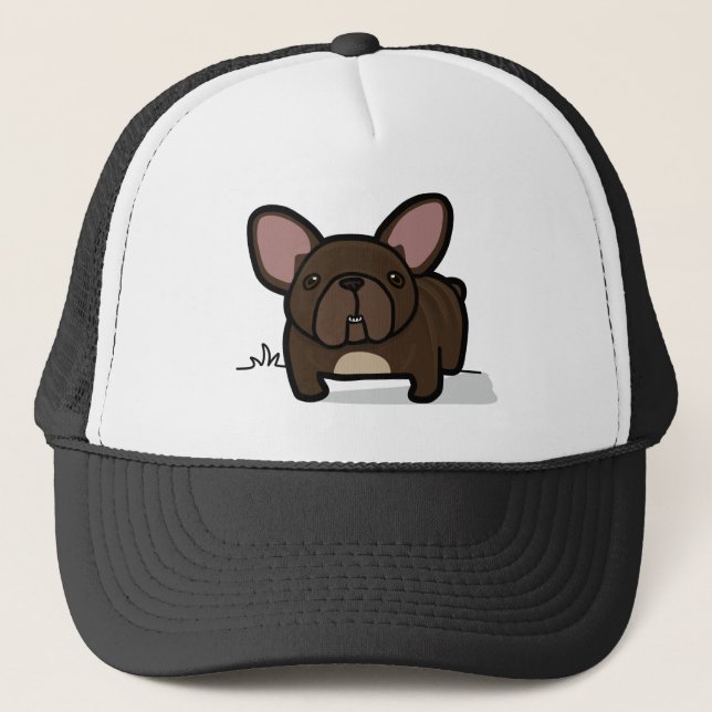 Brindle Frenchie Trucker Hat (Front)