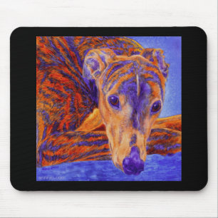 Brindle Greyhound Mousepad - "Ace"