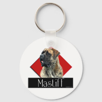 Brindle Mastiff Diamond Keychain