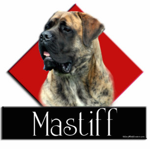 Brindle Mastiff Diamond sculpture Standing Photo Sculpture