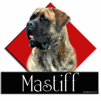 Brindle Mastiff Diamond sculpture Standing Photo Sculpture