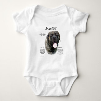 Brindle Mastiff History  Baby Bodysuit