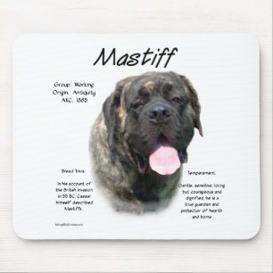 Brindle Mastiff History Mouse Mat