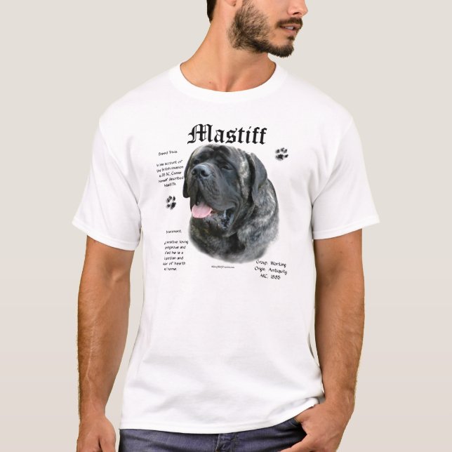 Brindle Mastiff History shirt (Front)