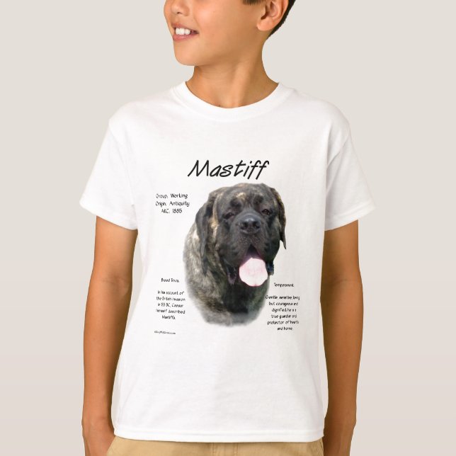 Brindle Mastiff History  T-Shirt (Front)