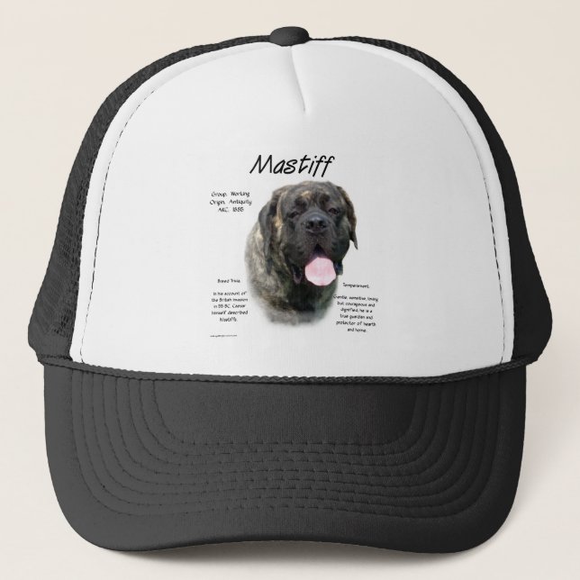 Brindle Mastiff History  Trucker Hat (Front)