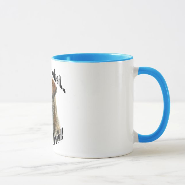 Brindle Mastiff Punish the Deed Mug (Right)