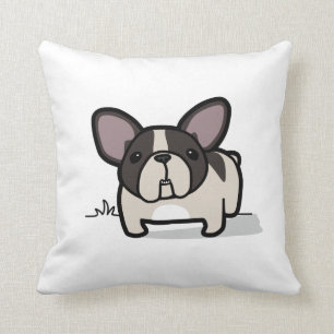 Brindle Pied Frenchie Cushion