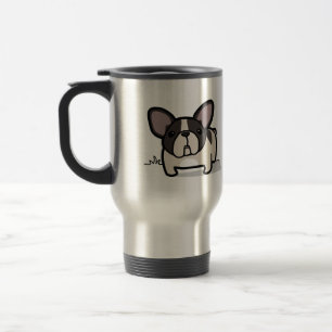 Brindle Pied Frenchie Travel Mug
