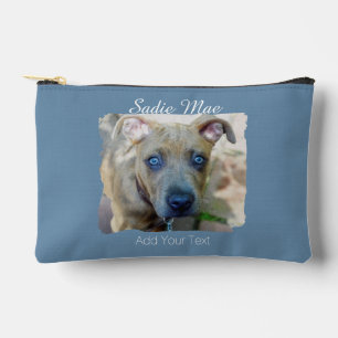 Brindle Pit Bull Puppy by Shirley Taylor Accessory Pouch