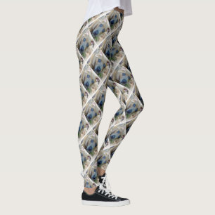 Brindle Pit Bull Puppy by Shirley Taylor Leggings