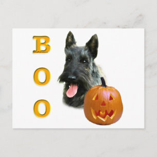Brindle Scottish Terrier Boo Postcard