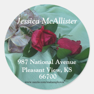 BrindleRoseSticker-customise Classic Round Sticker