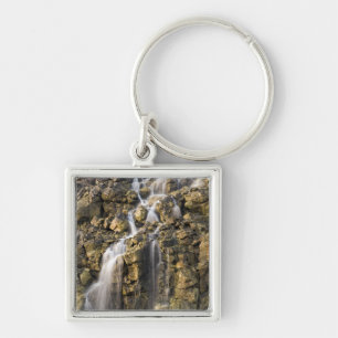 Brine falls from volcanic rock drop off key ring
