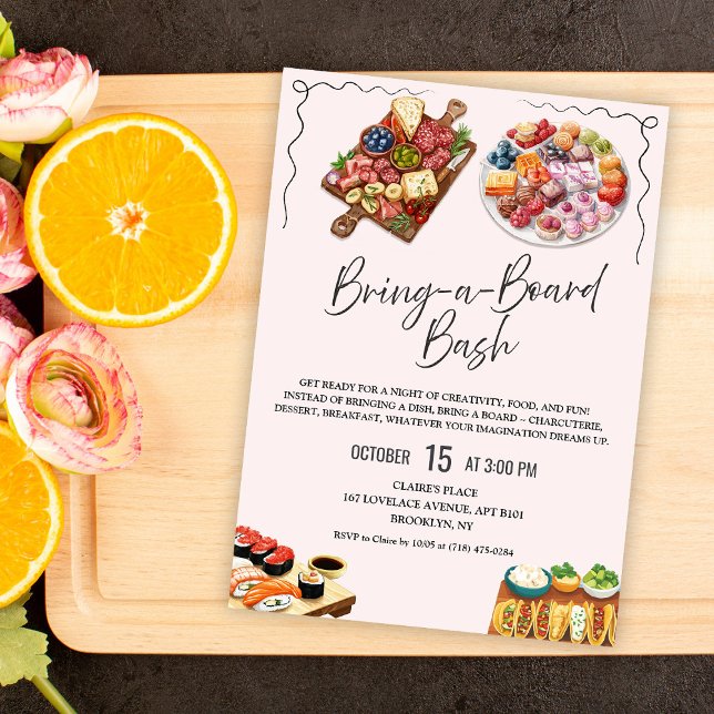 Bring a Board Charcuterie Party Invitation (Creator Uploaded)