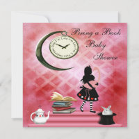 Bring a Book Alice & Pink Flamingo Baby Shower