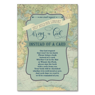 Bring a Book Baby Boy Adventure Shower Insert Card