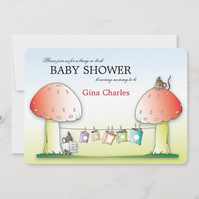 Bring a Book Baby Shower Invitation (Front)