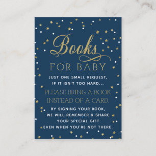 Bring A Book Card, Twinkle Star, Baby Shower Enclosure Card