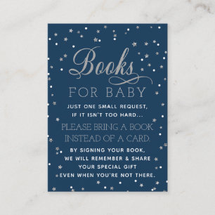 Bring A Book Card, Twinkle Star, Baby Shower Enclosure Card