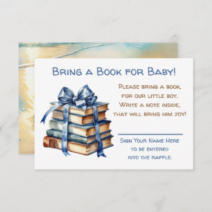 Bring a Book for Baby   Baby Shower  Enclosure Card
