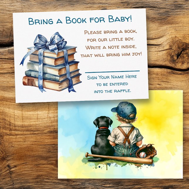 Bring a Book for Baby | Baby Shower  Enclosure Card (Creator Uploaded)