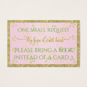 Bring-a-Book "Gld Birds/P" Insert Card/Personalise