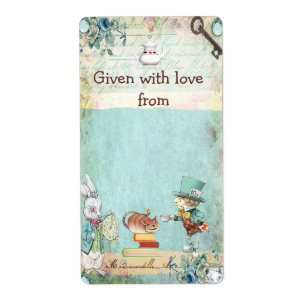 Bring a Book Mad Hatter Wonderland Bookplates