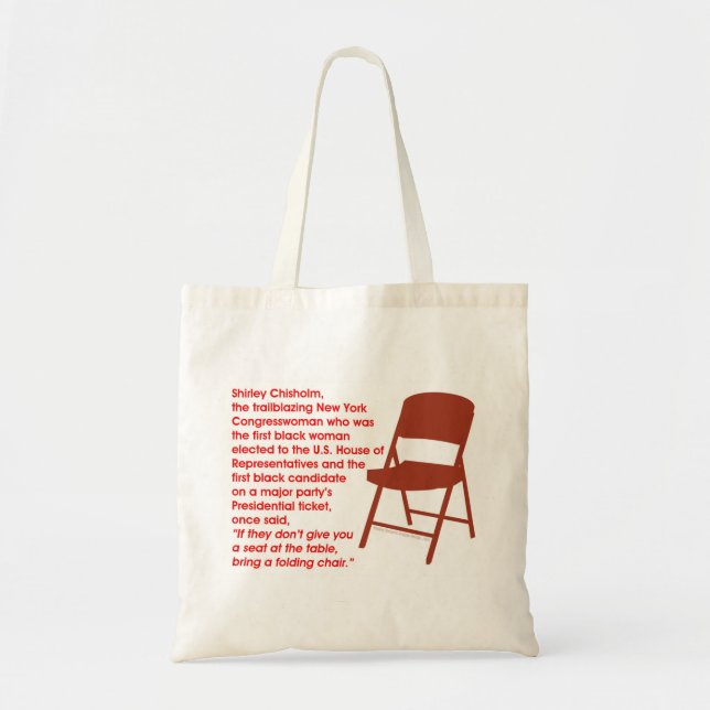 BRING A FOLDING CHAIR TOTE BAG (Front)