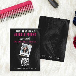 Bring a Friend Sale Refer A Friend Booking Business Card