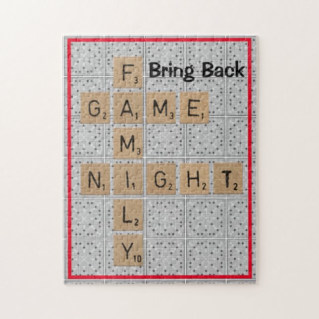 Bring Back Family Game Night Jigsaw Puzzle (Vertical)