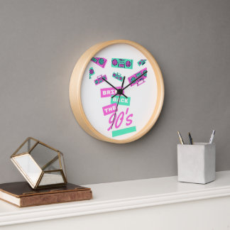 Bring Back The 90s Nostalgia Design | Retro 90s  Clock