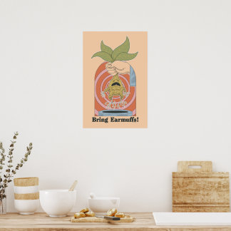 "Bring Earmuffs!" Screaming Mandrake Graphic Poster