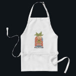 "Bring Earmuffs!" Screaming Mandrake Graphic Standard Apron<br><div class="desc">Add a dose of magical humor to your collection with this playful “Bring Earmuffs!” design. Featuring a hand holding a mandrake mid-pull — roots wriggling and mouth wide open — this bold illustration captures one of the most unforgettable lessons from Herbology class. With its vintage-inspired color palette and retro poster-style...</div>