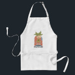 "Bring Earmuffs!" Screaming Mandrake Graphic Standard Apron<br><div class="desc">Add a dose of magical humor to your collection with this playful “Bring Earmuffs!” design. Featuring a hand holding a mandrake mid-pull — roots wriggling and mouth wide open — this bold illustration captures one of the most unforgettable lessons from Herbology class. With its vintage-inspired color palette and retro poster-style...</div>