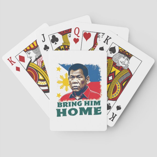 Bring Him Home Supporter Digong Duterte Playing Cards (Back)