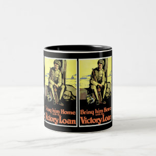Bring him Home with the Victory Loan Two-Tone Coffee Mug