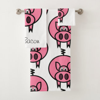 Bring Home The Bacon Bath Towel Set