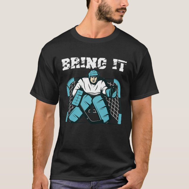 Bring It Goalie Gear Helmet Skate Hockey Stick Top (Front)