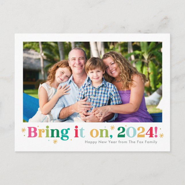 Bring It On Happy New Year Photo Card (Front)