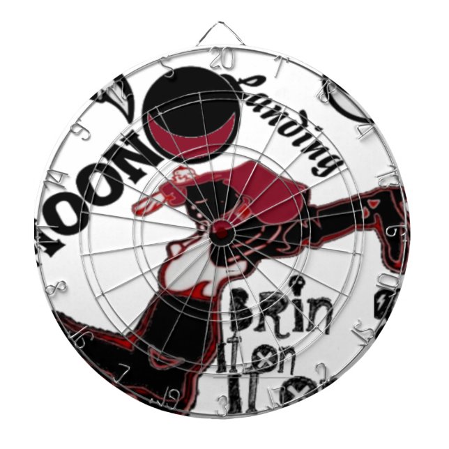 Bring It On – Playful Christmas & Space Mashup Dartboard (Front)