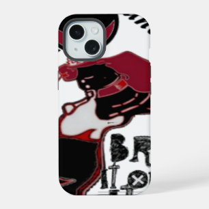 Bring It On – Playful Christmas & Space Mashup iPhone 15 Case