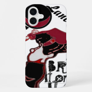 Bring It On – Playful Christmas & Space Mashup iPhone 16 Plus Case