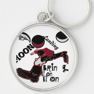 Bring It On – Playful Christmas & Space Mashup Key Ring