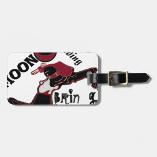 Bring It On – Playful Christmas & Space Mashup Luggage Tag